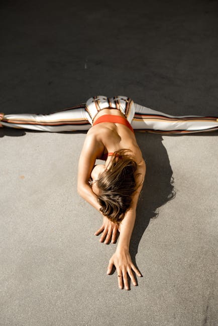 Person stretching gently, focusing on spinal alignment